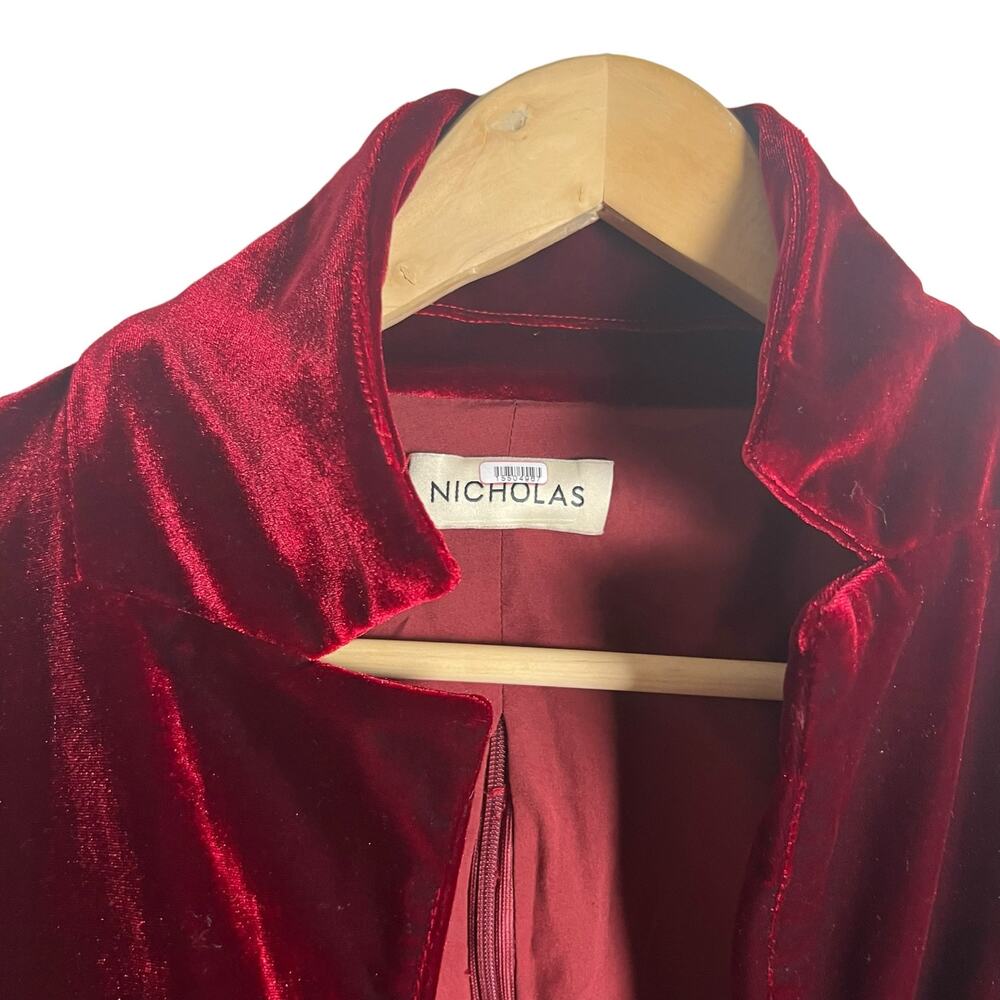 NICHOLAS Red Velvet Mini Dress - Picture 5 of 14